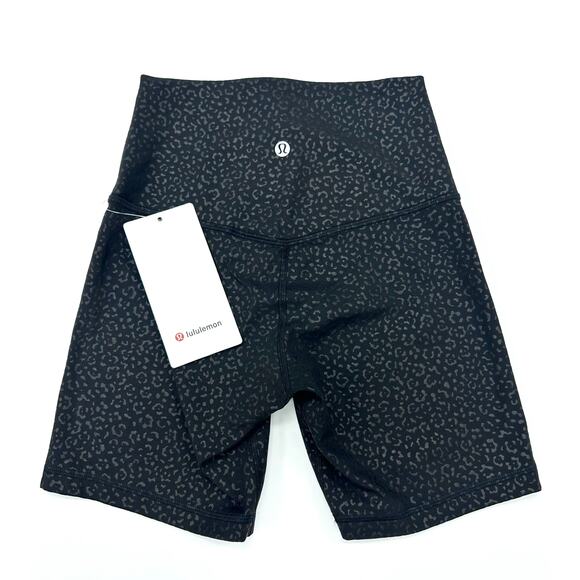 Lululemon Pants - lululemon size 4 Align HR Short 6” inseam-
black embossed short -new w/tags